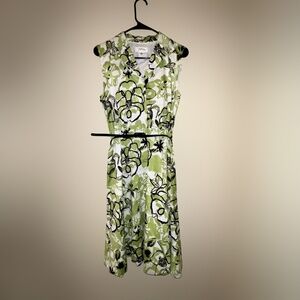 Josephine Studio Button Up Sleeveless Floral Dress